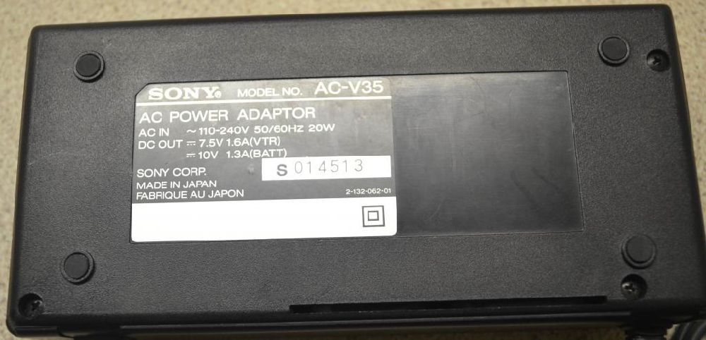 Video Kamera Satlk Sony Ac-V35A Kamera arj  Adaptr