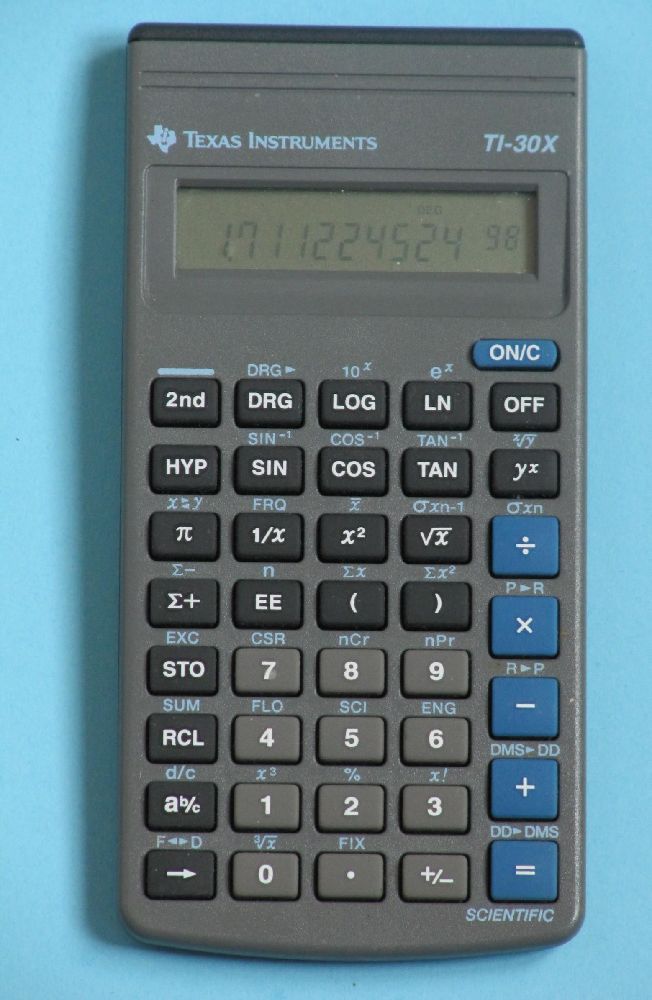 Hesap Makinesi Satlk Texas Instruments TI-30X Hesap Makinas