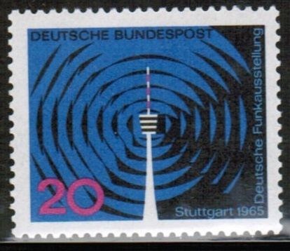 Pullar Satlk Almanya (Bat) 1965 Damgasz Stuttgard Radyo Sergi