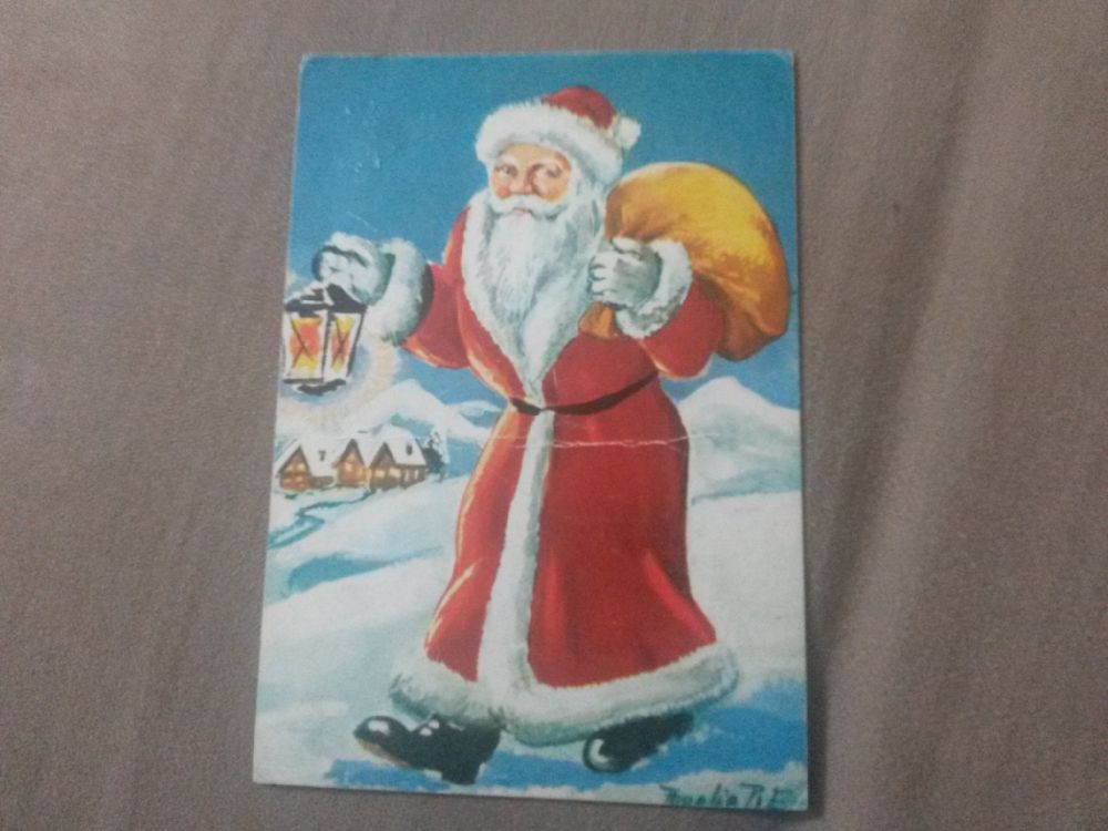 Karpostallar Satlk Noel Baba kartpostal