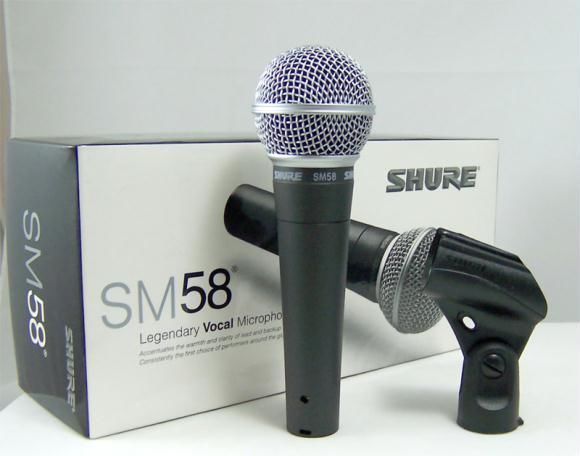 Mikrofon Shure sm 58 mikrofon sfr kutusunda satlk