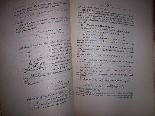 Kaynak Kitaplar Krevi trigonometri Eski ders kitab Satlk Ders kitab - basm yl  1935