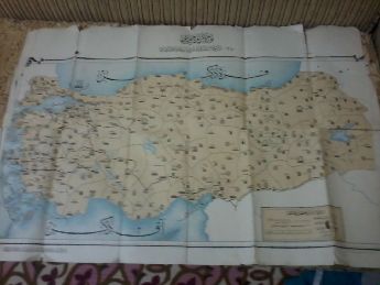 Osmanlca  yazl  trkiye  haritas