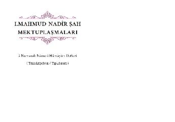 I.Mahmud-Nadir ah Mektuplamalar