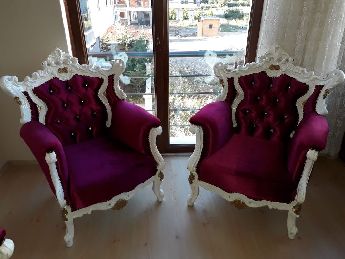 El oymas barok koltuk takm avangart klasik