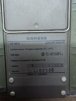 Semens 6Es5393-0Ua12 Op 393-I Operator Panel