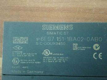 Siemens Smatc S7 6Es7 151-1Ba02-0Ab0