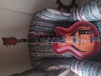 Musima Record 5 1950-1960 Model Elektro Gitar.
