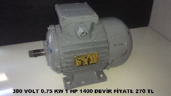 0.75 Kw 1 Hp 1400 Devir Elektirik Motoru