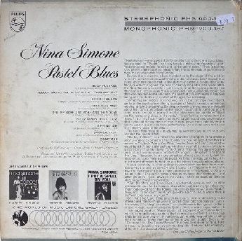 Nina simone - Pastel Blues (180 gr Lp plak)