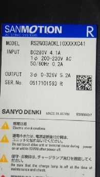 Sanyo Servo Drive Rs2W03Aokl Rs2W03A0Kl10Xxxxc41