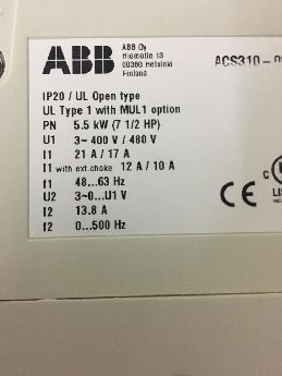 Abb Acs310 Serisi 5.5kw