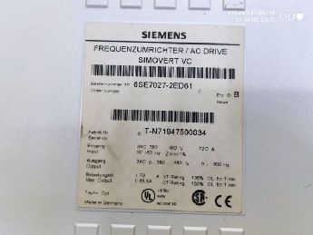 Siemens 6Se7027-2Ed61 + Cuvc Card