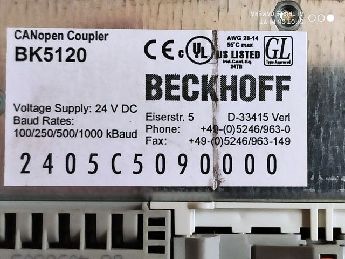 Beckhoff Canopen Bus Coupler Bk5120