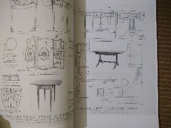Antika mobilyalar imalat plan ve olculeri