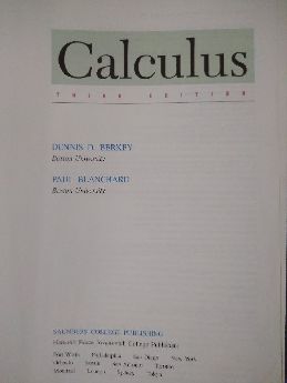 Calculus berkey blanchard