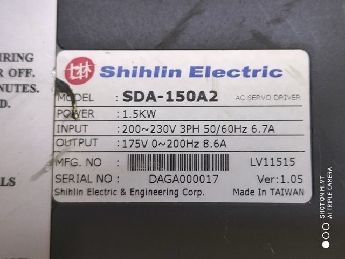 Shihlin servo src sda-150a2