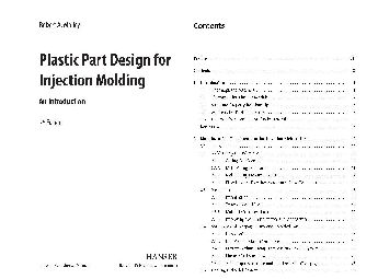 Plastic part design for injection molding malloy