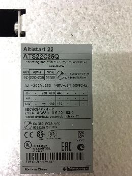 Telemecanique Altistart 22 Ats22C25Q 132 Kw