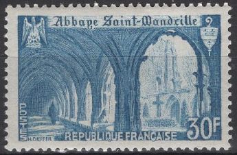 Fransa 1951 Damgasz Abbey Of Saint Wandrille Seri