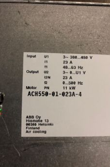 Abb Ach550-01-023A-4 11 Kw