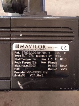 Mavlor Blt-074 Servo Motor