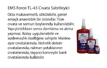 Ems Force Tl43/250ml Orta Kuvvet Civata Sabitleyic