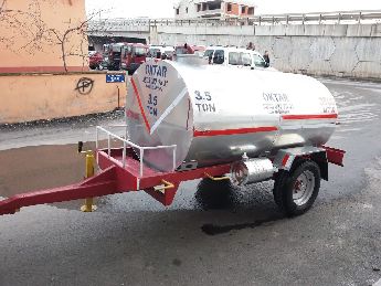 Traktr Su Tanker Galvaniz Paslanmaz 3.5 Ton Oktar