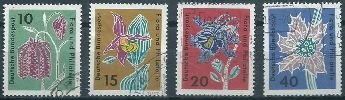 Almanya (Bat) 1963 Damgal Flora Ve Filateli Seri