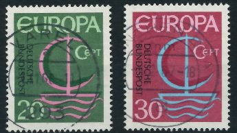 Almanya (Bat) 1966 Damgal Avrupa Cept Serisi