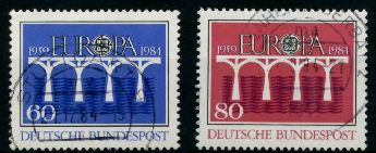 Almanya (Bat) 1984 Damgal Avrupa Cept Serisi