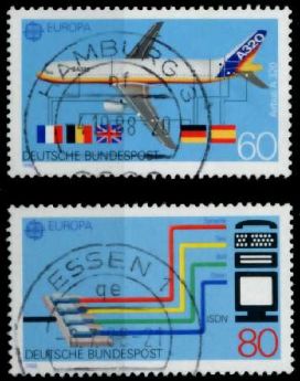 Almanya (Bat) 1988 Damgal Avrupa Cept Serisi