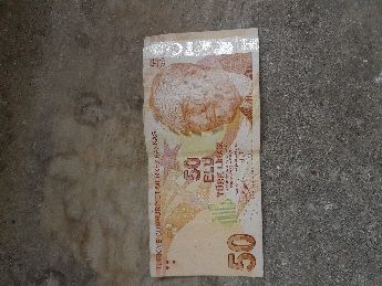 Hatali basim orjinal 50 lira