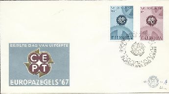 Hollanda 1967 Avrupa Cept Fdc
