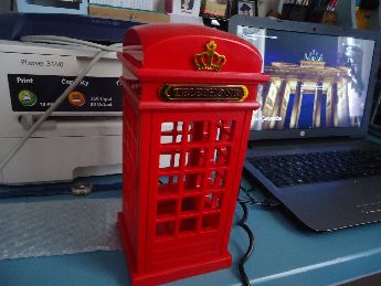 London Telephone Box Light Sfr Kutusunda