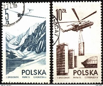 Polonya 1976 Damgal Modern Havaclk Uuu Serisi