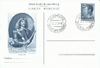 Luksemburg Damgal Grand Duke Jean 6 F Posta Kart