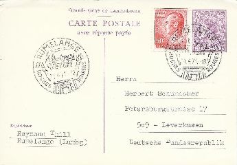 Luksemburg Damgal 1971 1,5 F Grand Duke Jean Post