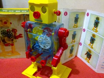 Antika Oyuncak 1960's Lemssa ocuk Rehberlik Robot