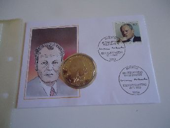 Willy Brandt 80. Doum Gn Hatra Paral Fdc