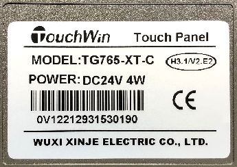 Touchwin Tg765-Xt-C Hmi