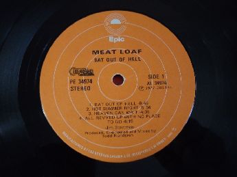 Meat Loaf - Bat Out of Hell Lp 1977 Temiz