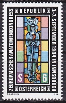 Avusturya 1984 Damgasz Avrupa 7.Anatomi Kongresi