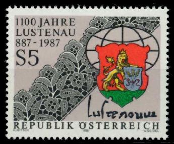 Avusturya 1987 Damgasz LustenauNun 1100.Yl Ser