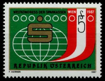 Avusturya 1987 Damgasz Dnya Tasarruf Bankalar S