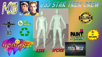 F-0113 1/35 Star Trek Crew (Krk & Spock)