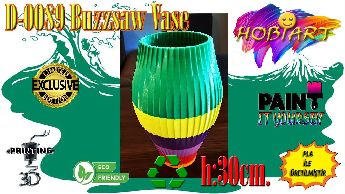 D-0089 Buzzsaw Vase (Dekoratif Vazo)