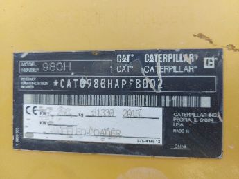 2013 Cat 980 H-Orjinal Aparatl-532 303 0550