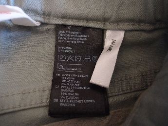 H&M Bermuda Kanvas Haki 122 Beden 6-7 Ya