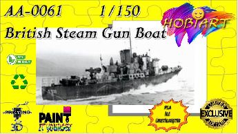 Aa-0061 British Steam Gun Boat 1/150